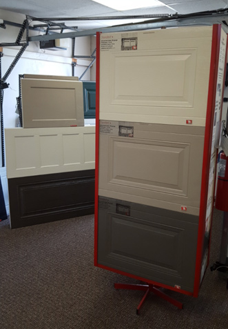 Garage sample door panels