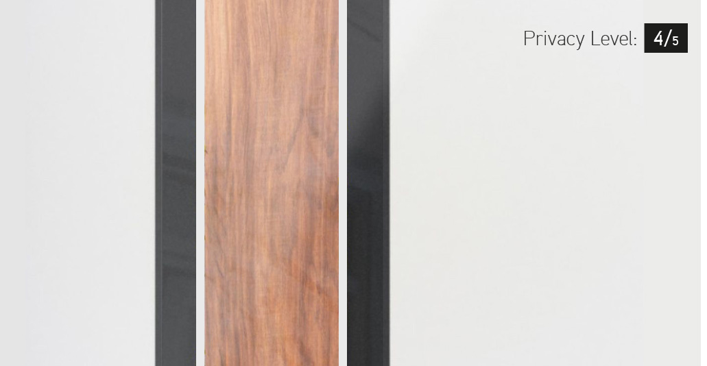 Zen glass - Walnut Sandblasted